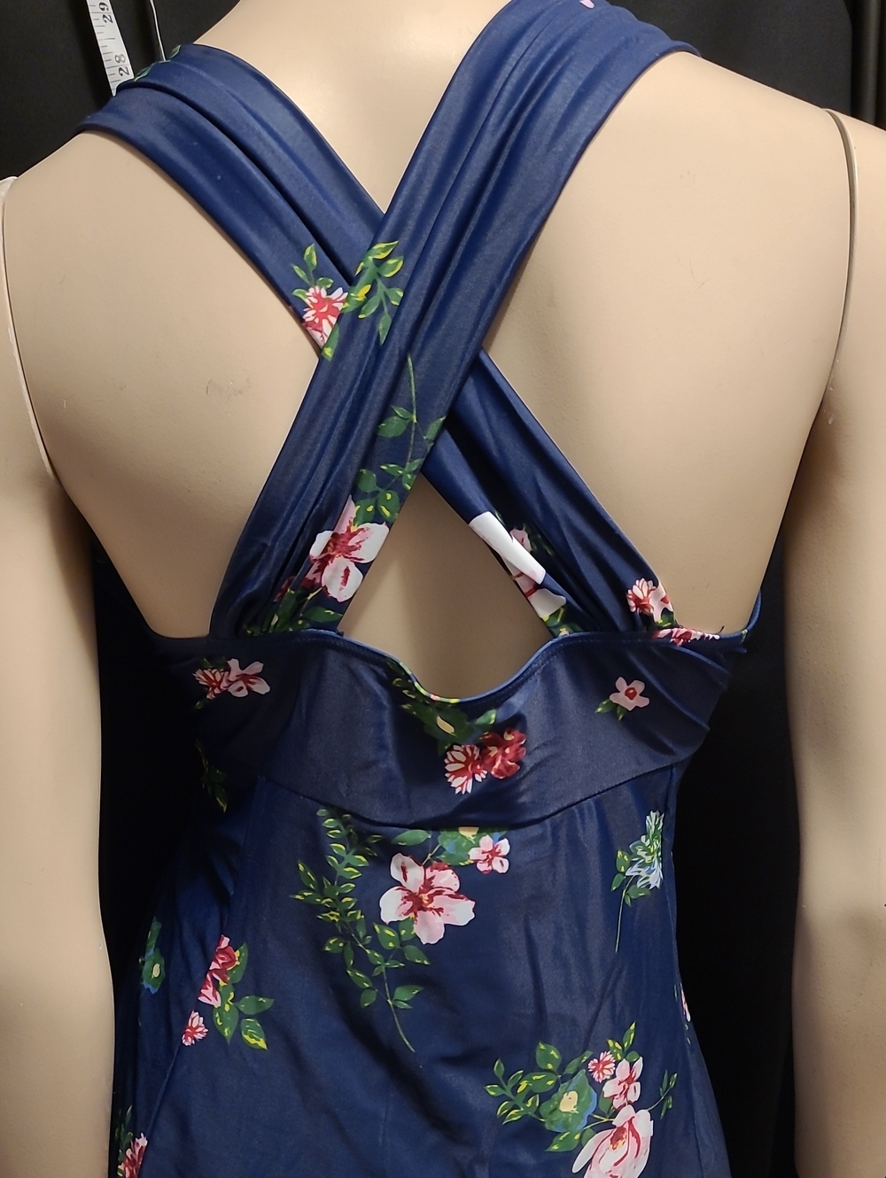Cocopear women's navy floral skirted one-piece swimdress 2XL - Picture 6 of 15